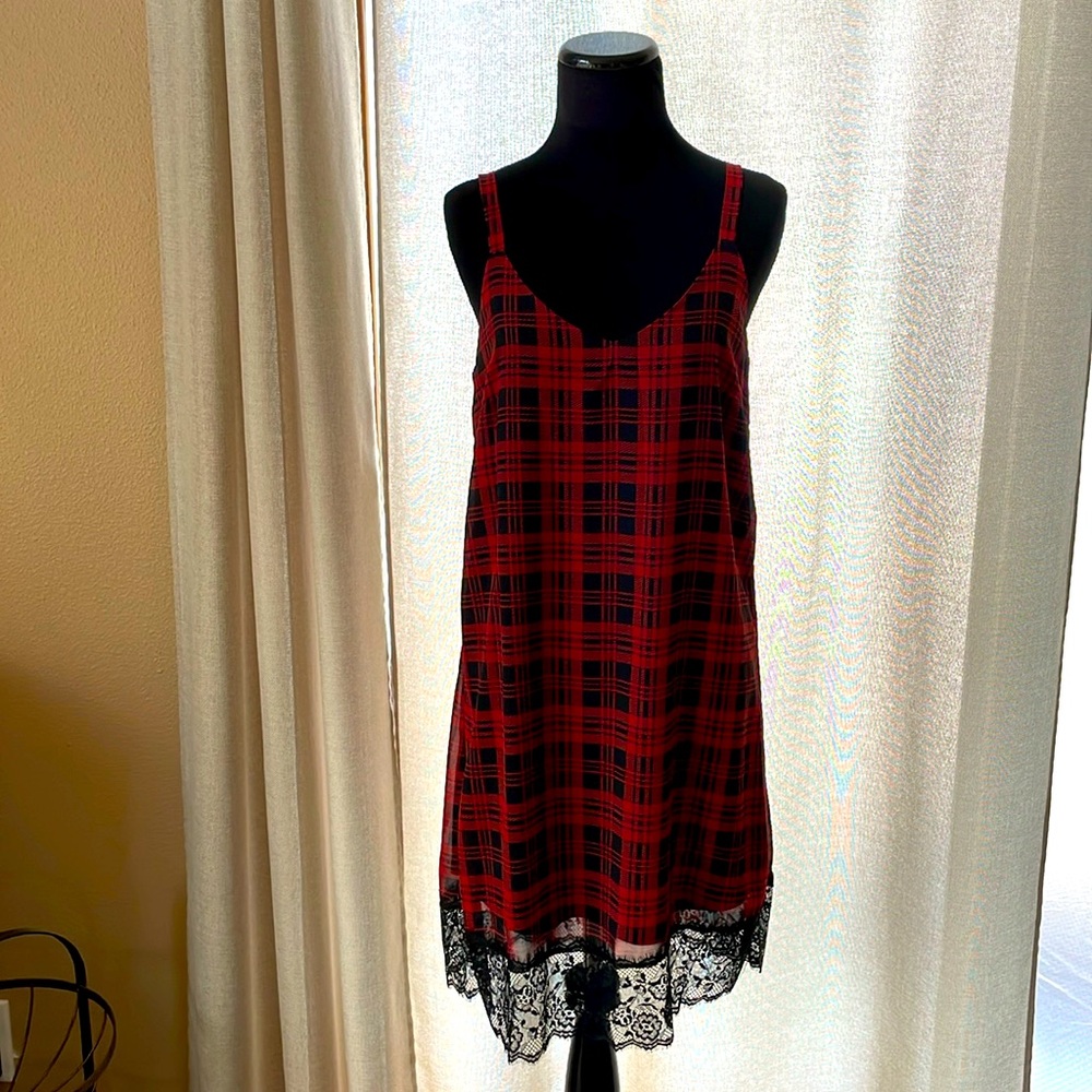 Plaid Slip Dress